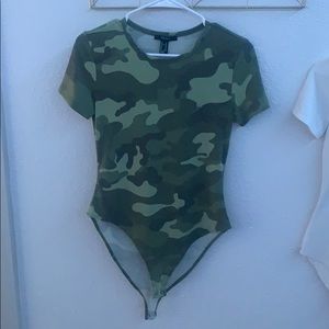 Camo Short Sleeve Bodysuit